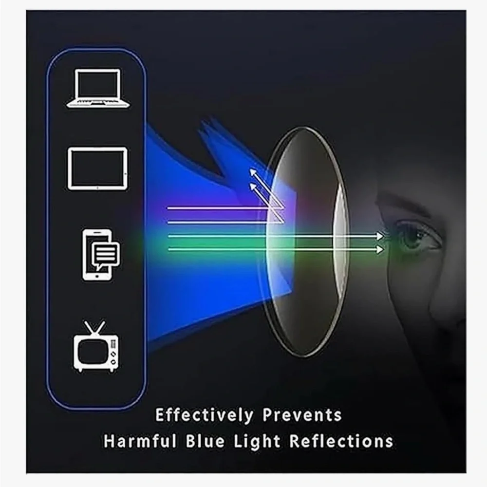Black Rimless Reading/Magnifying Glasses Unisex +200